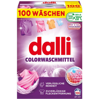 Dalli Colorwaschmittel prací prášek na barevné prádlo, 100 praní, 5 kg