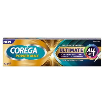 Corega Power Max Ultimate All in One krém na fixaci zubních náhrad, 40 g