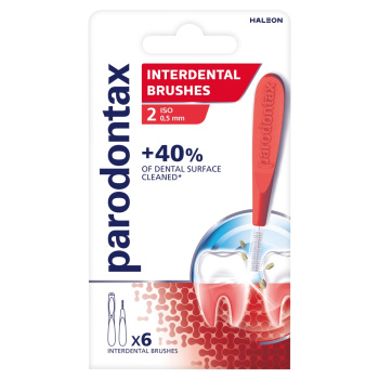 Parodontax mezizubní kartáčky rovné vel. 2 (0,5 mm), 6 ks
