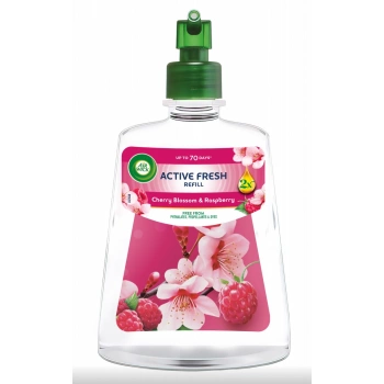 Air Wick Active Fresh náhradní náplň Třešňový květ & Malina, 228 ml