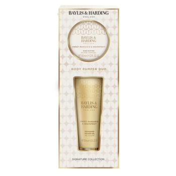 Baylis & Harding Mandarinka a grep dárkový set sprchový gel 100 ml + tělové máslo 100 ml