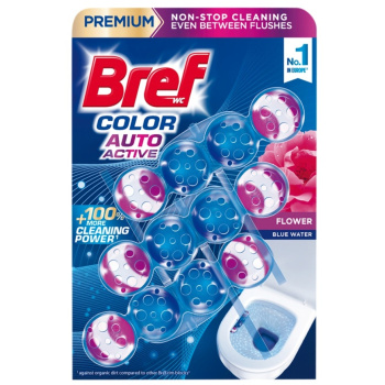 Bref WC blok Color Auto Active Flowers, 3 × 50 g
