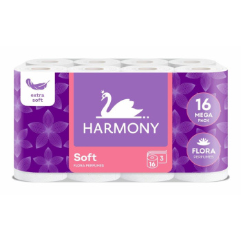 Harmony Soft Flora Aroma toaletní papír, 3 vrstvý, 16 rolí