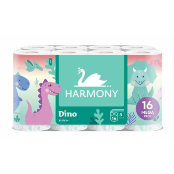 Harmony Kids Dino toaletní papír, 3 vrstvý, 16 rolí