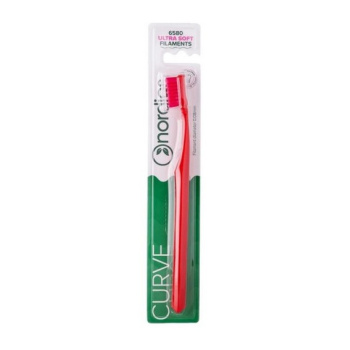 Nordics Curve Ultra Soft zubní kartáček extra měkký 6580, červený 1 kus