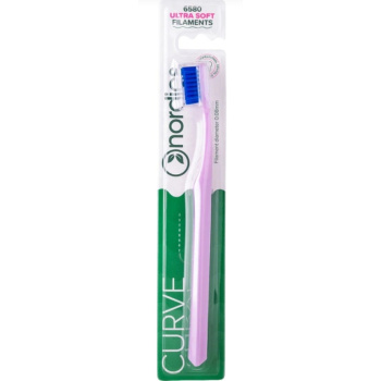 Nordics Curve Ultra Soft zubní kartáček extra měkký 6580, růžový 1 kus