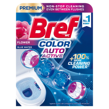 Bref WC blok Color Auto Active Flowers, 50 g