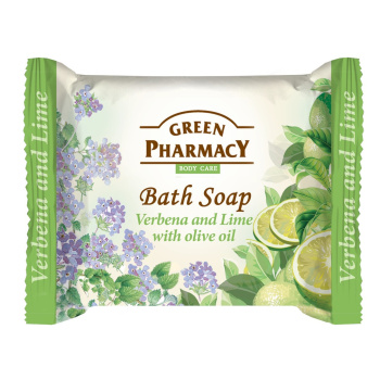 Green Pharmacy mýdlo na ruce s olivovým olejem Verbena & Lime, 100 g