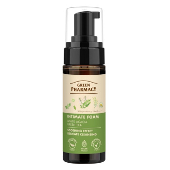 Green Pharmacy Pěna na intimní hygienu s akácií a čajem, 150 ml