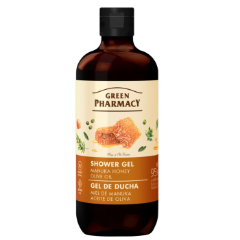 Green Pharmacy Sprchový gel Manukový med a olivový olej 500 ml