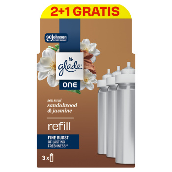 Glade ONE náhradní náplně do osvěžovače vzduchu Sensual Sandalwood & Jasmine 3×10 ml, 30 ml