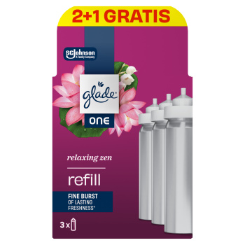 Glade ONE náhradní náplně do osvěžovače vzduchu Relaxing Zen 3×10 ml, 30 ml