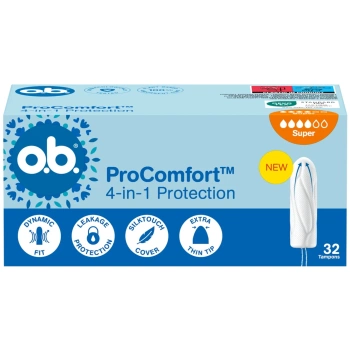 O.B. ProComfort tampony super nové, 32 kusů