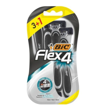 BIC Flex 4 jednorázový holicí strojek pro muže 4 čepele 3+1ks