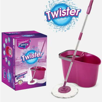Parex Twister 360° rotační úklidová sada / mop se ždímacím systémem