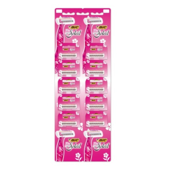 BIC Miss Soleil dámské jednorázové holicí strojky, na závesné kartě, 10 ks