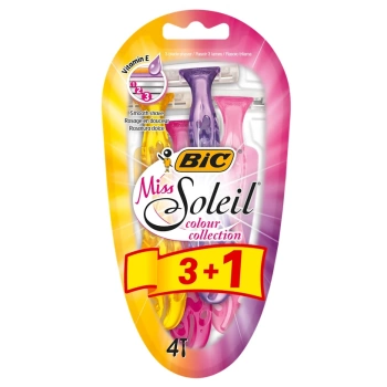 BIC Miss Soleil Color Collection, dámská jednorázová holítka, 4 ks