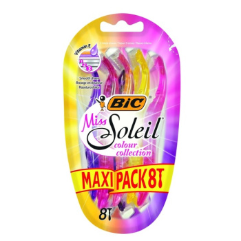 BIC Miss Soleil Color Collection, dámská jednorázová holítka, 8 ks