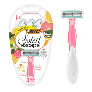 BIC Soleil Bella Escape Citrus, dámská jednorázová holítka, 3 ks