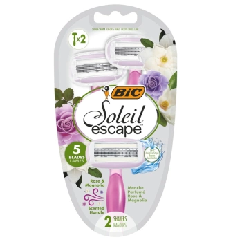 BIC Soleil Escape Rose & Magnolia, dámská jednorázová holítka, 2 ks