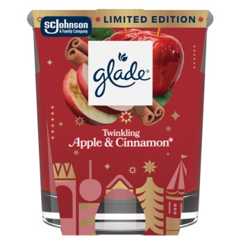 Glade vonná svíčka Twinkling Apple & Cinnamon 112 g