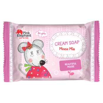 Pink Elephant Myška Mia krémové mýdlo pro děti 90 g