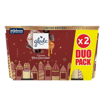 Glade vonné svíčky Creamy Hot Chocolate 2 × 112 g