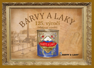 BARVY A LAKY  letos slaví 125. výročí od zahájení výroby.