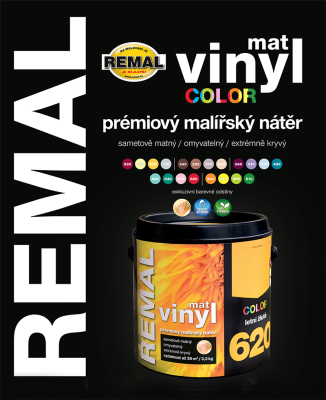 REMAL VINYL COLOR MAT - prémiový malířský nátěr