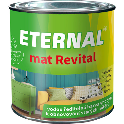 Eternal mat Revital barva k obnovování starých nátěrů, RAL 7016 antracit, 350 g Eternal mat Revital barva k obnovování starých nátěrů, RAL 7016 antracit, 350 g