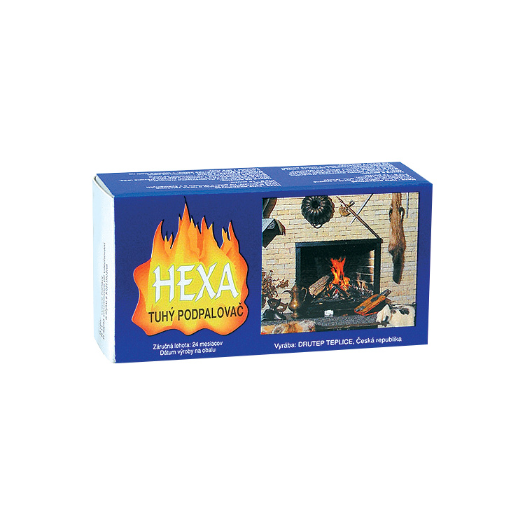 Hexa tuhý podpalovač, tuhý líh, kostky, 200 g