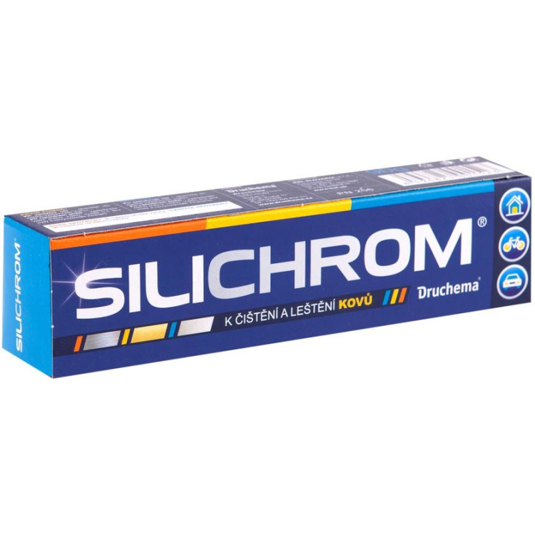 Druchema Silichrom pasta na čištění a leštění kovů a chromu, 90 g