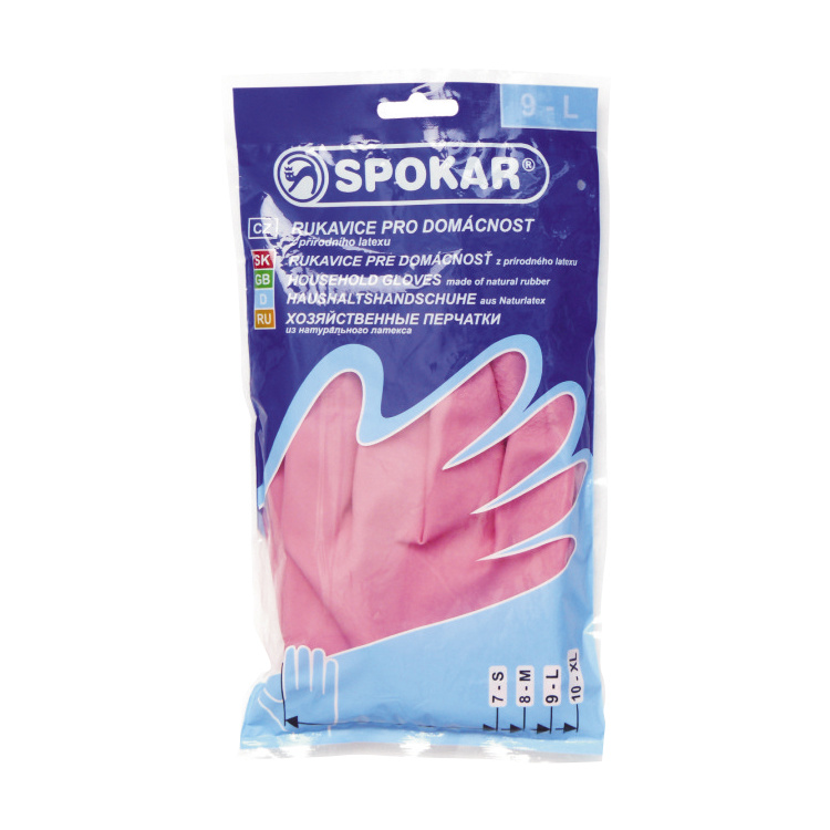 Spokar uklidové rukavice gumové č. 7