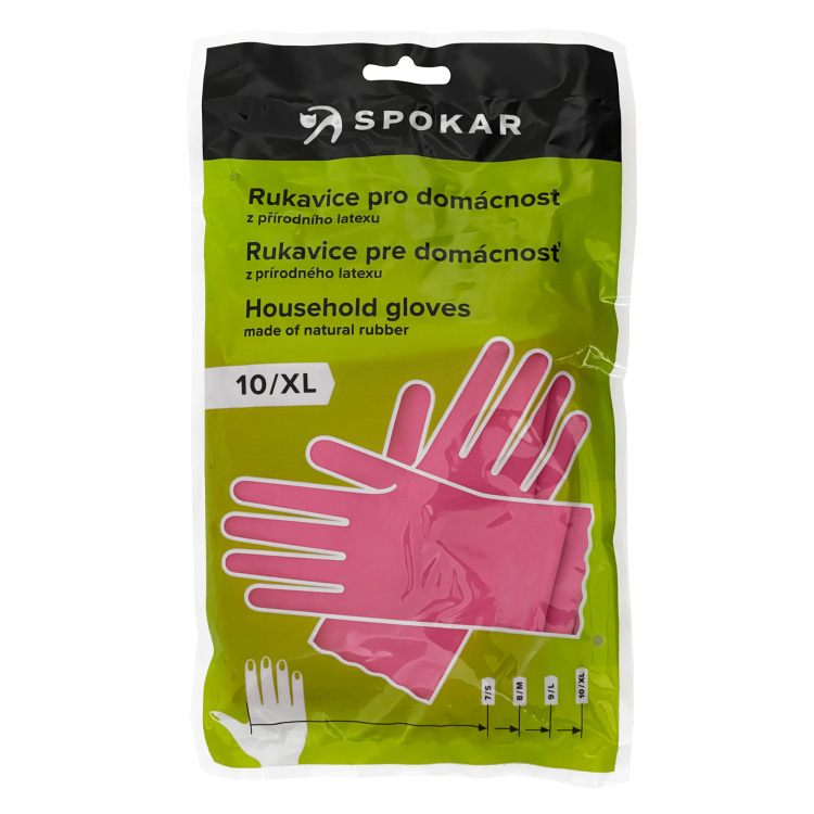 Spokar uklidové rukavice gumové č. 10