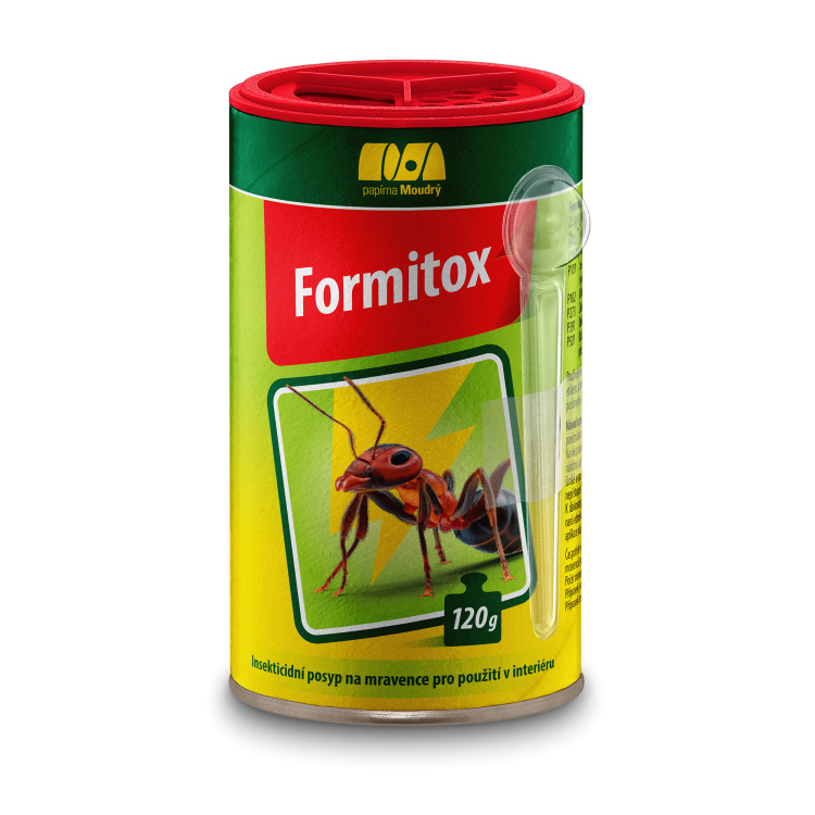 Formitox Extra insekticid k likvidaci mravenců, švábů, rybenek a much, 120 g