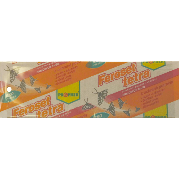 Feroset Tetra lepový pás na potravinářské moly, 20 x 6 cm