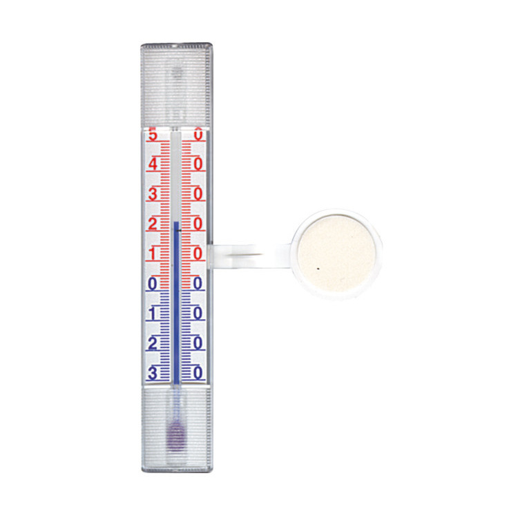 Spokar 2106 plochý, okenní teploměr plastový, samolepící