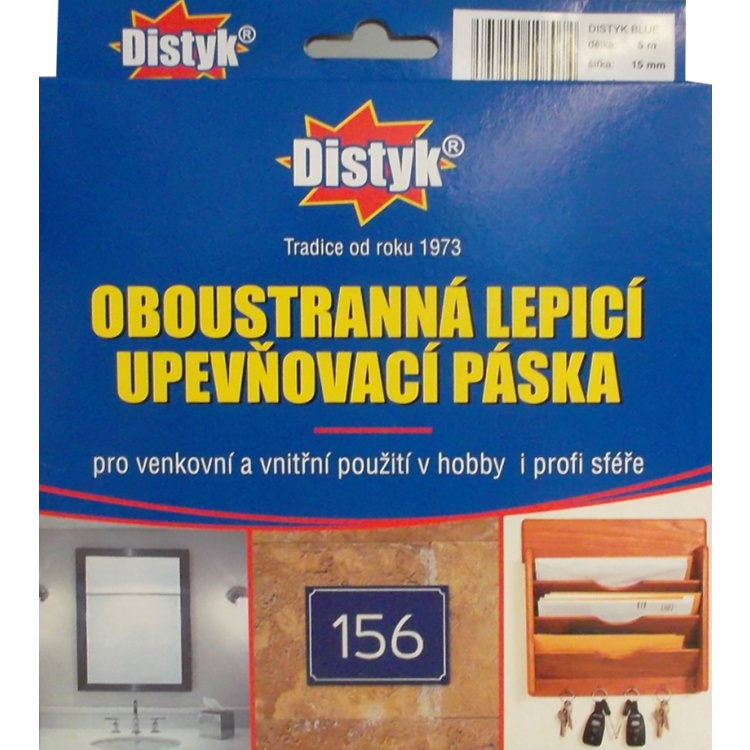 Distyk lepicí páska oboustranná, 19 mm × 5 m