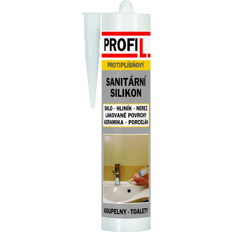 Profil sanitární silikon, bílý, 310 ml