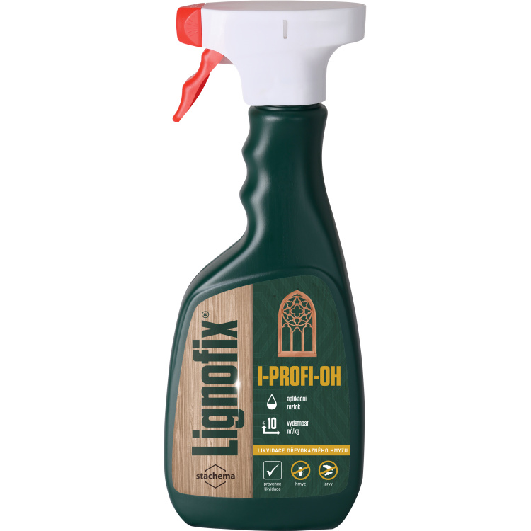 Lignofix I-profi OH likvidace a prevence dřevokazného hmyzu pro vzácné a historické dřevo, 400 g