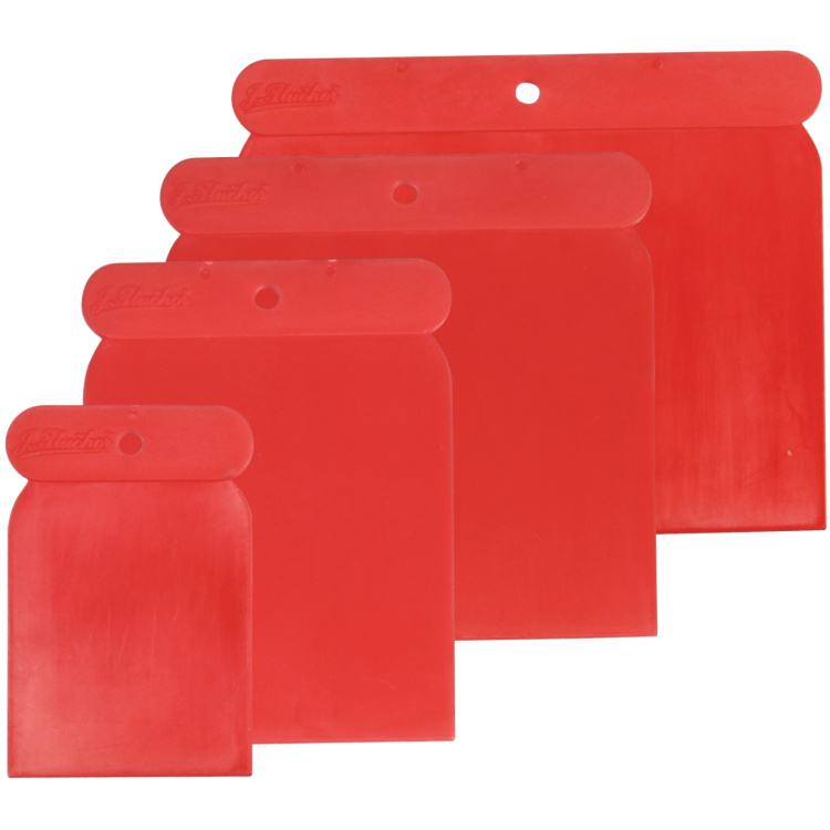 Spokar sada tmelících stěrek, plast, 5 - 7,5 - 10 - 12 cm, 4 kusy