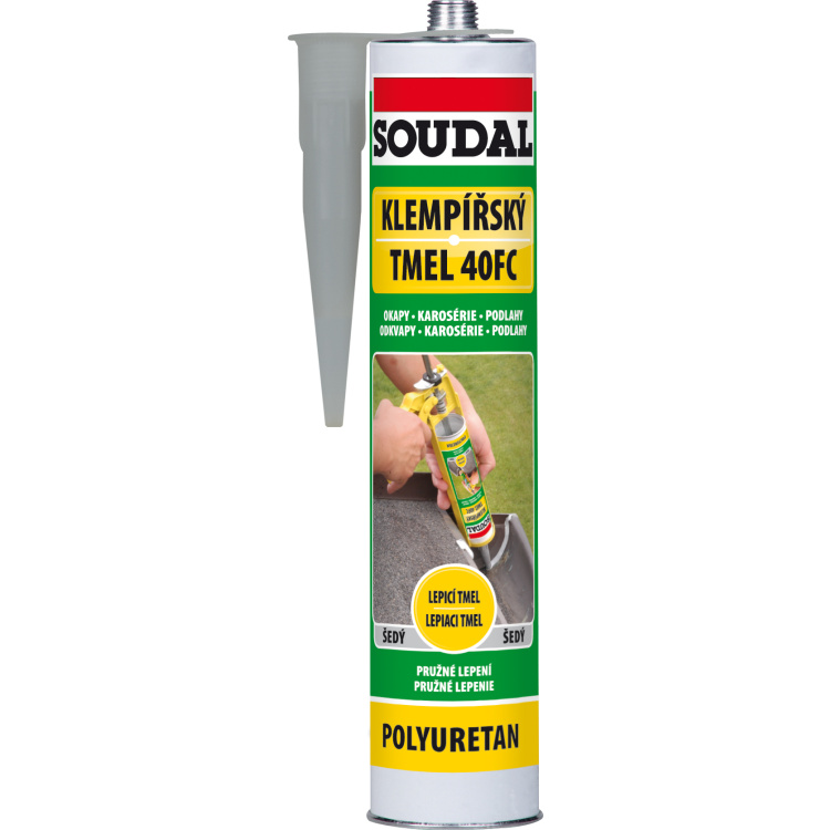 Soudal klempířský tmel polyuretanový, šedý, 310 ml