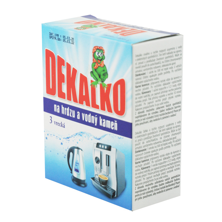 Důbrava Dekalko práškový přípravek na rez a vodní kámen, 3 sáčky, 150 g