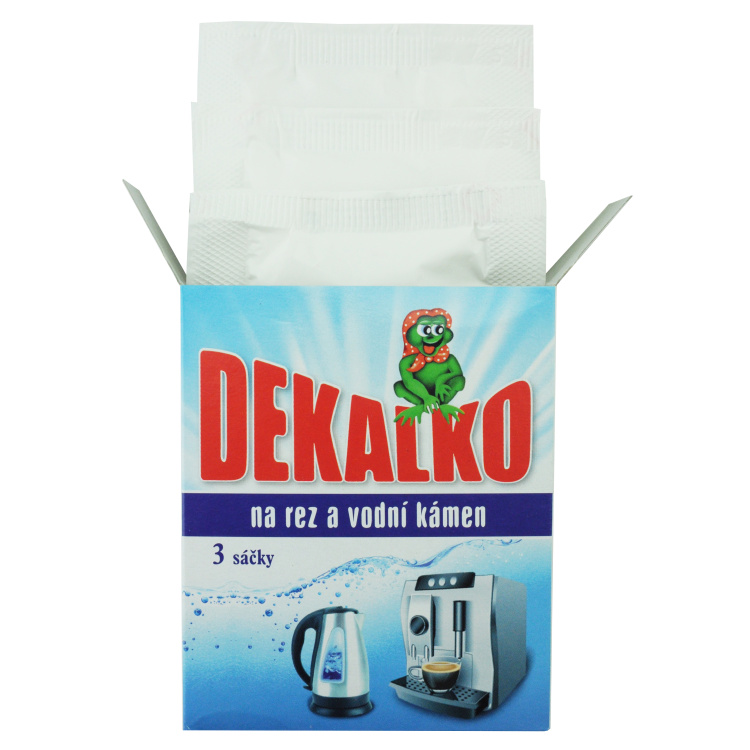 Důbrava Dekalko práškový přípravek na rez a vodní kámen, 3 sáčky, 150 g