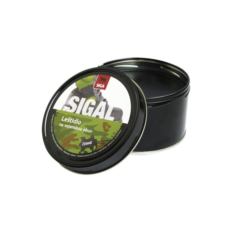 Sigal leštidlo na vojenskou obuv, černé, 250 g