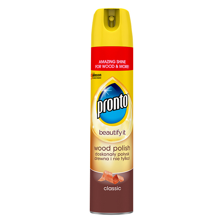 Pronto Wood Classic, sprej proti prachu chrání dřevo, leštěnka, 250 ml