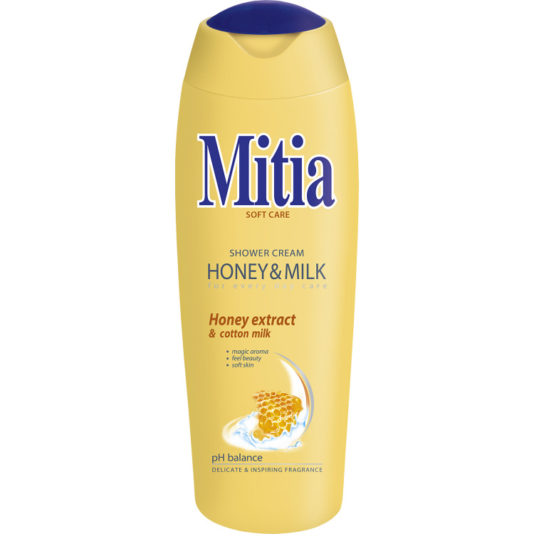 Mitia Honey &amp; Milk sprchový gel, 400 ml