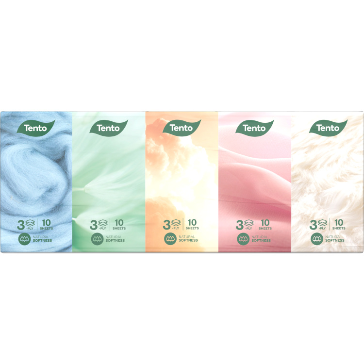 Tento Chic Style 3vrstvé papírové kapesníčky, 10× 10 ks