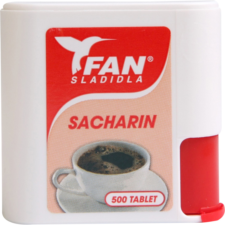 Fan sladidla, sacharin, stopní sladidlo, 500 tablet, 30 g