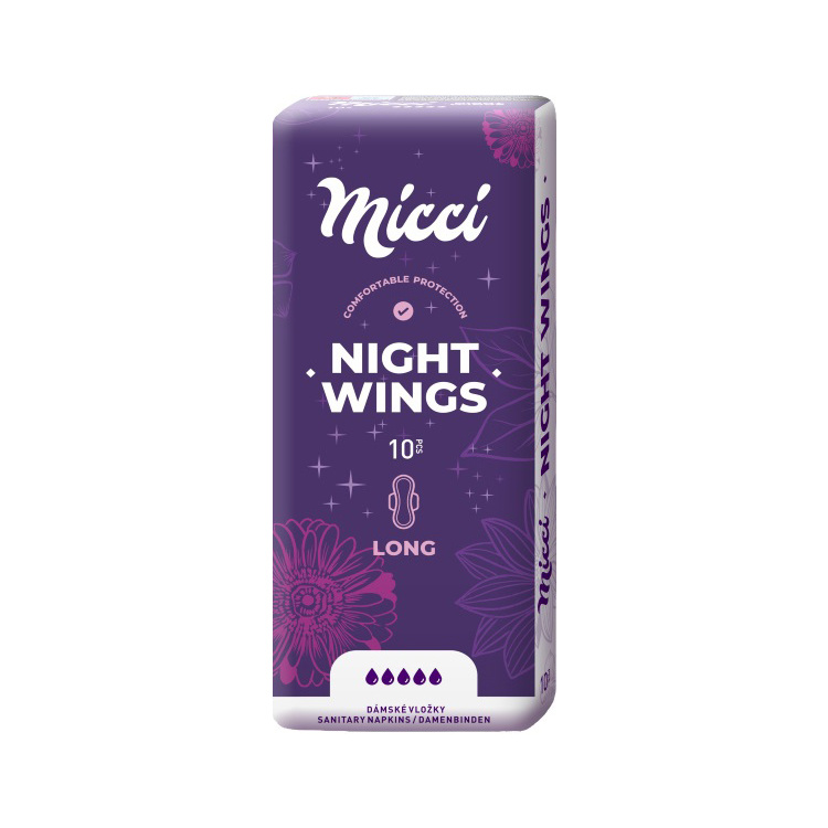 Micci Classic Night dámské vložky s křidélky, 10 ks